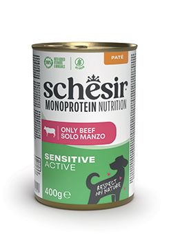 Schesir Dog konz.Monoprotein Active Hověcí paté 400g