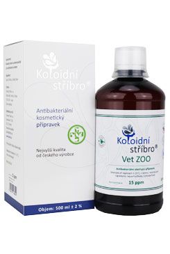 Koloidní stříbro koncentrace 15ppm 500ml
