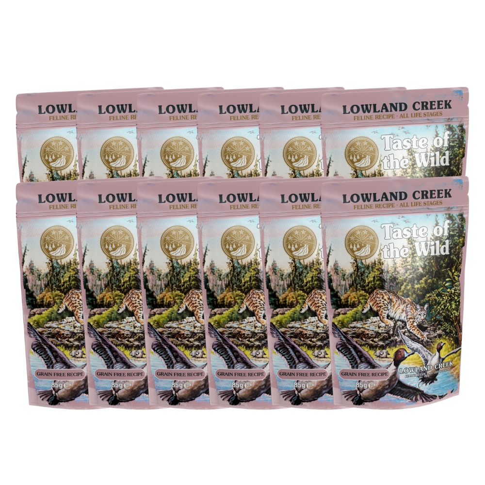 12 x TOW Lowland Creek pouches cat 85g