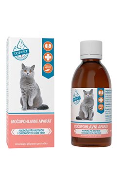 Močopohlavní aparát sirup pro kočky TOPVET 200ml