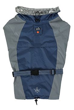Obleček voděodolný pro psy BIVOUAK modrá 45cm Zolux