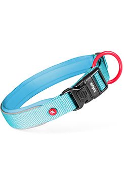 Obojek pes PREMIUM Nylon 15mm/25-30cm tyrkysová Zolux
