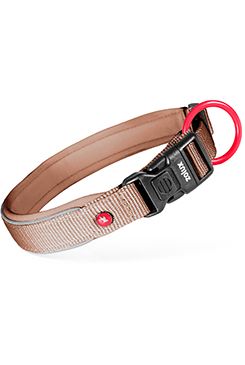 Obojek pes PREMIUM Nylon 15mm/25-30cm hnědá Zolux