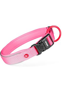 Obojek pes PREMIUM Nylon 25mm/50-55cm fuchsiová Zolux