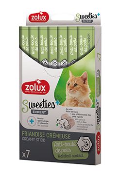 Pochoutka kočka SWEETIES Proti bezoárům 7ks Zolux