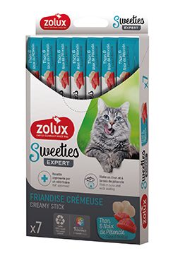 Pochoutka kočka SWEETIES tuňák,hřebenatka 7ks Zolux